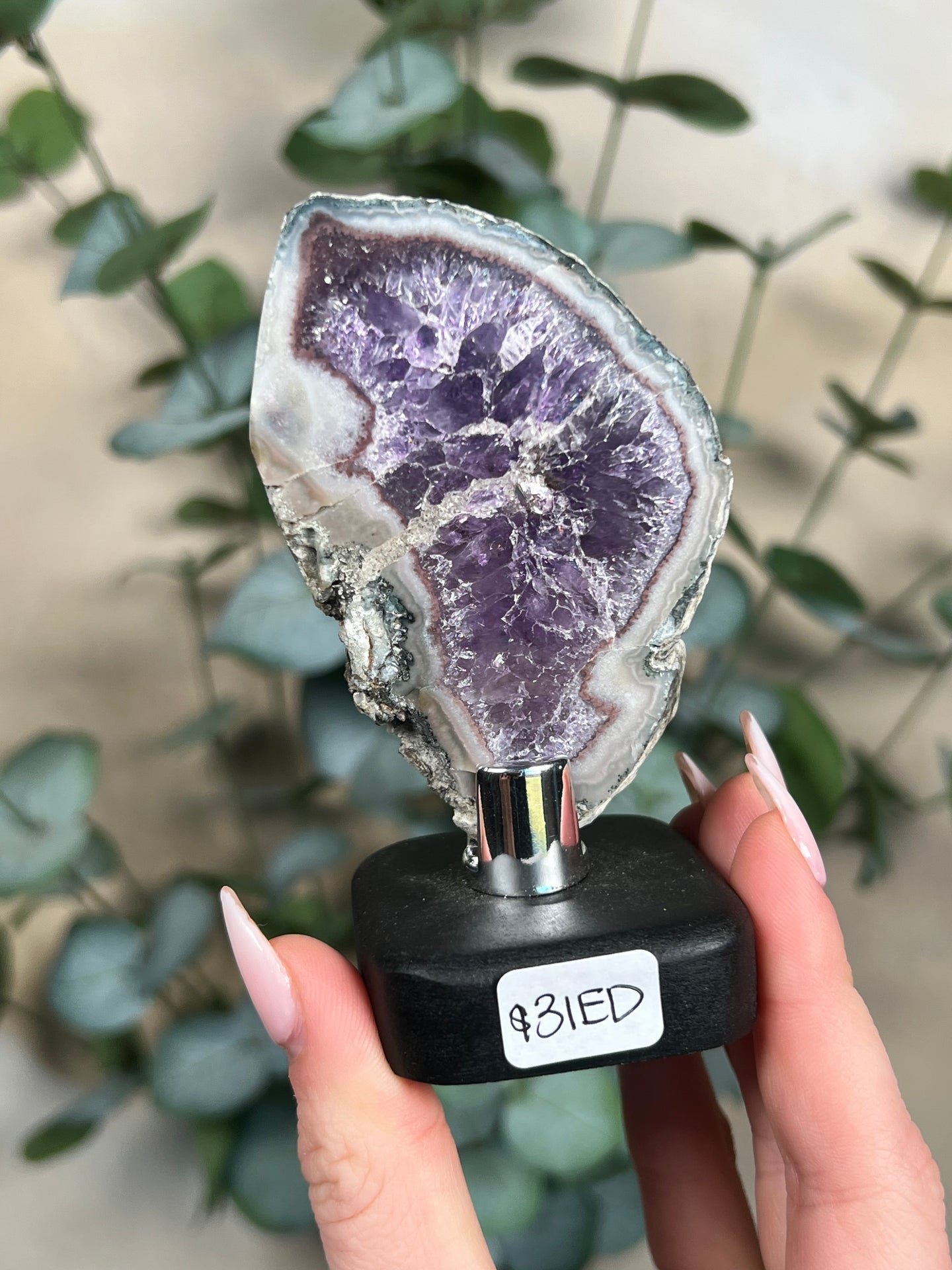 Amethyst Slab on Stand (2 options)